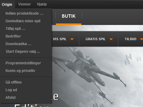 Hvordan indløser jeg mit spil på Origin?